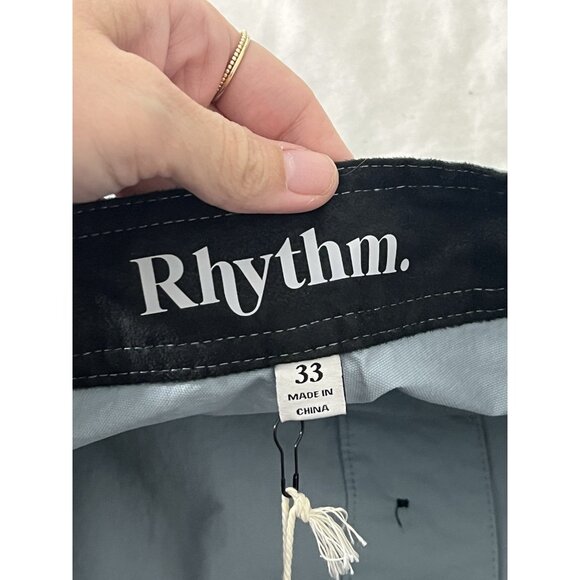 NWT Rhythm Splice Trunk Boardshorts Size 33 Blue - Picture 7 of 11